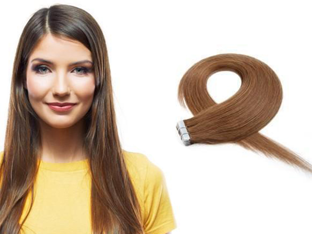 YAOARA 20pcs 50g Straight Tape In Hair Extensions #8 Light Brown YAOARA 20pcs 50g Straight Tape In Hair Extensions #8 Light Brown